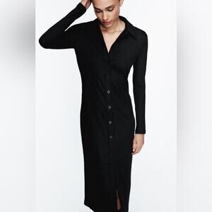 ZARA FITTED RIBBED DRESS